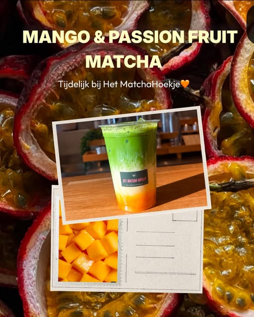 Mango & Passion Fruit Matcha, tijdelijke seizoensspecial